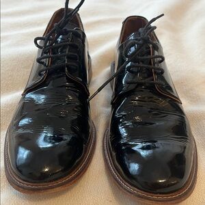 Ted Baker Glossy Black Leather Derbys